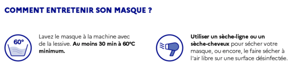 masque covid comment l'entretenir